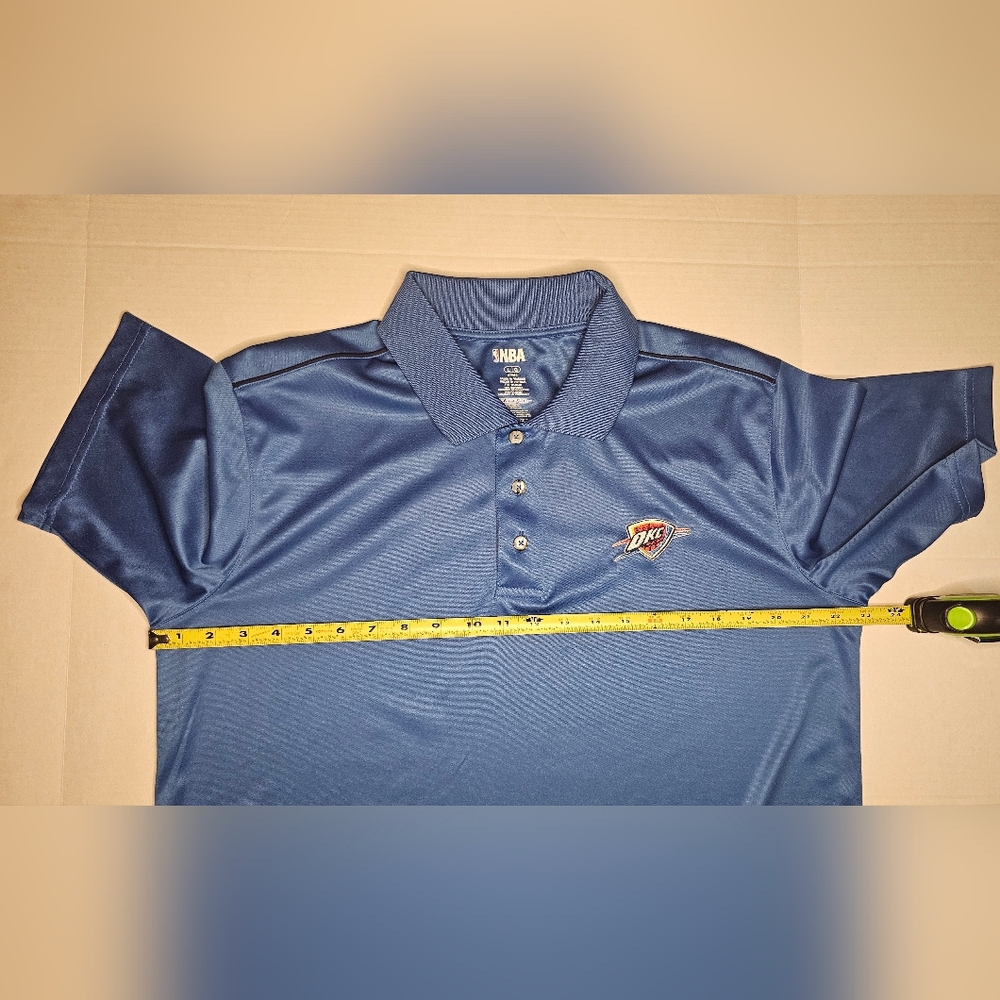 [OKC Thunder] NBA Gear Thunder Blue Polo 《L》2025 NBA Champs - Picture 5 of 8